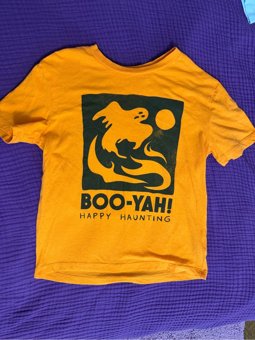 Kids Orange 'Boo-Yah! Happy Haunting' Graphic Tee
